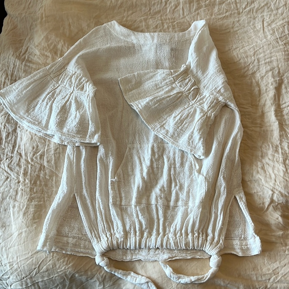 Free People Natural Cotton Beach Cover